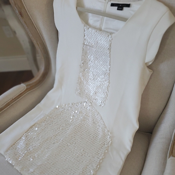Cream dress with sequin detail - Picture 1 of 2